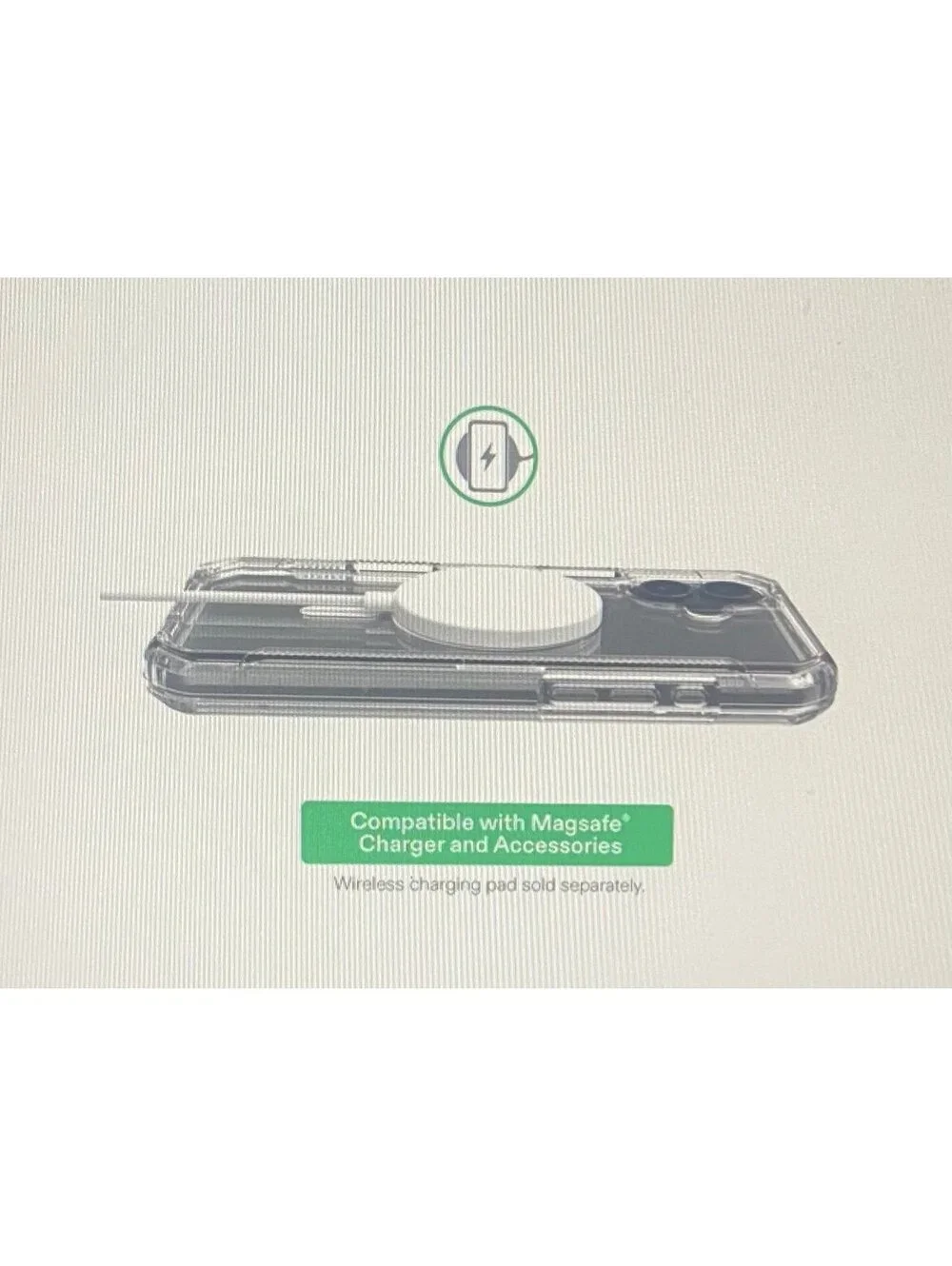 Onn Rugged Case for iPhone 16 Clear